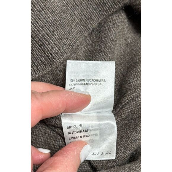 Charter Club Luxury Brown Cashmere V Neck Sweater Size Large NEW - Picture 5 of 5